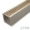 MCKS-TDS570-B-TDSdrains Sand Mini Channel with Deco Cathedral Bronze Grate