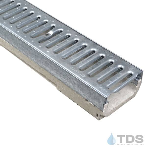 M100K-GN100KCA Galv Slotted Grate polymer concrete shallow galv edge ULMA channel