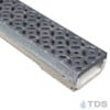 M100K-Interlaken raw cast iron deco grate polymer concrete galv edge ULMA channel
