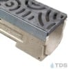 U100K00M-Oblio Ironage Deco Cast Iron raw polymer concrete galv edge ULMA channel