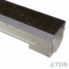 ULMA drain channel with stainless steel edge and Iron Age Argo Baked on Oil Finish grate