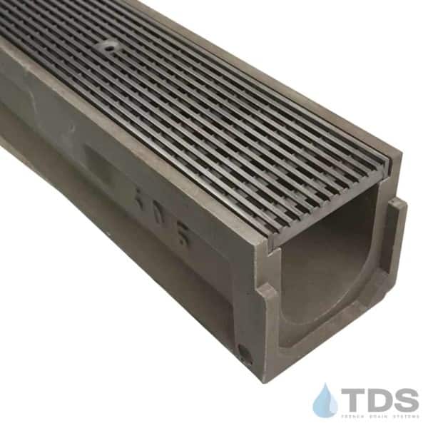 POLYCAST polymer concrete channel with Stainless Steel Wire Wedge Grate