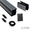 NDS Slim Channel Kit with Gray Slotted Grate