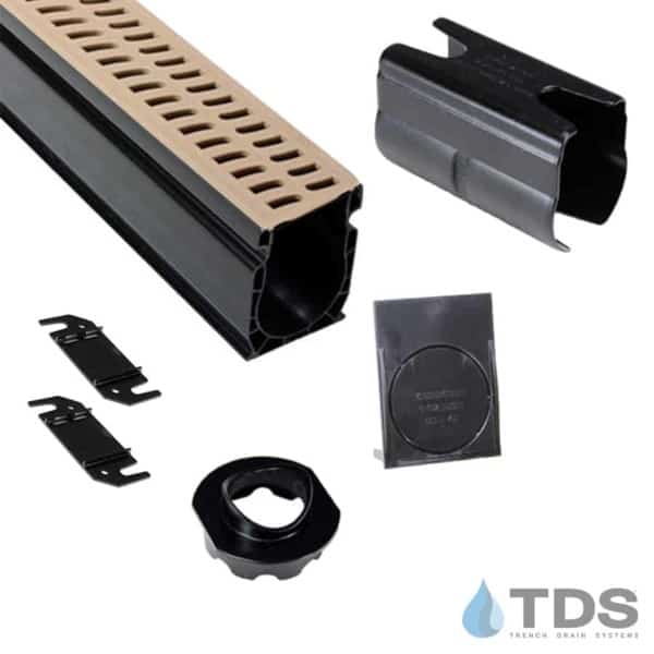 NDS Slim Channel Kit with Sand Slotted Grate