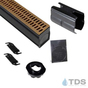NDS Slim Channel Kit with BA-SLOT-0212 Natural Bronze Slotted Grate