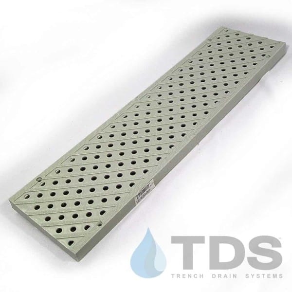 NDS826-lt-grey-perf-grate 5″ Pro Series Grey Perf grate by NDS