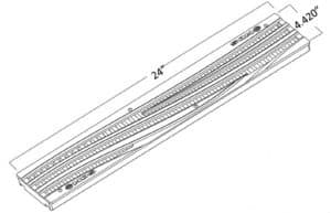 NDS 253 Wave Spee-D channel plastic grate 4x24