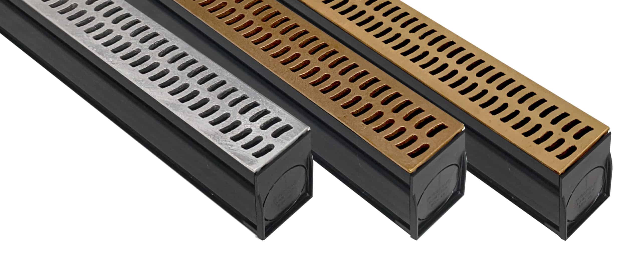 Bronze Age Slotted Slim Channel Grate options
