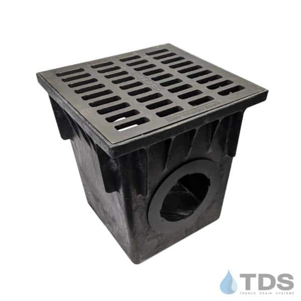 Catch basin 18 inch-with NDS 1813 cast iron slotted grate