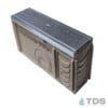 TP0650S-GS-622 Catch Basin w/ DG0622 galvanized Foam perforated grate and edging