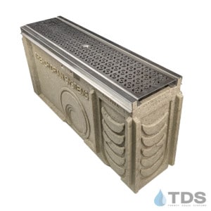 TP0650S Catch Basin with DG0633 SS Square Deco and SS Edging