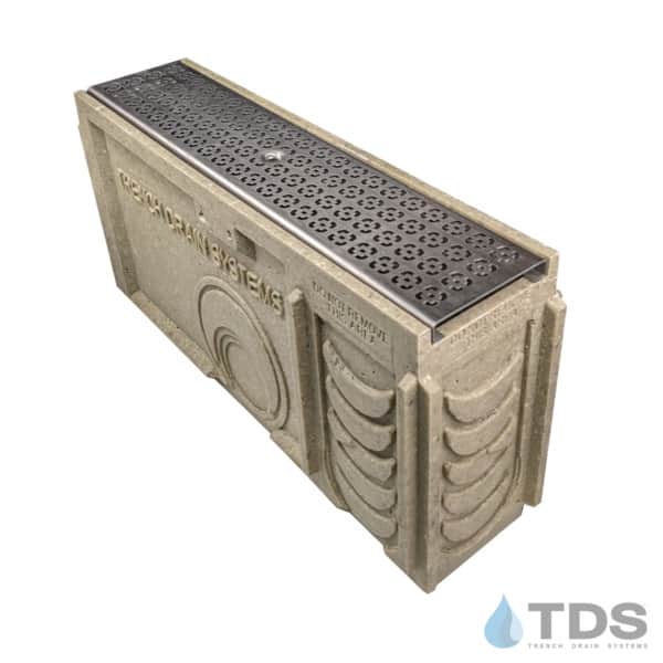 TP0650S Catch Basin with DG0633 SS Square Deco grate