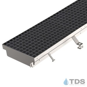 FFKS-FG1245 Trench Era Multi-Channel System with fiberglass FG1245 Grate with Stainless steel Frame