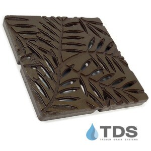 IA-Loc-CB12-BF Iron Age Locust Catch Basin Grate 12x12" in Baked on Oil Finish