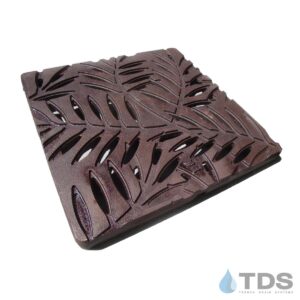 IA-Loc-CB12-BF Iron Age Locust Catch Basin Grate 12x12" in Baked on Oil Finish