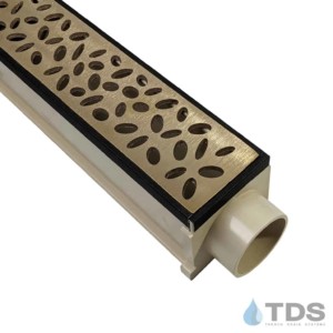 MAX Mini with Oil Rubbed Veneer Edging with Brushed Bronze Rain Drop Grate