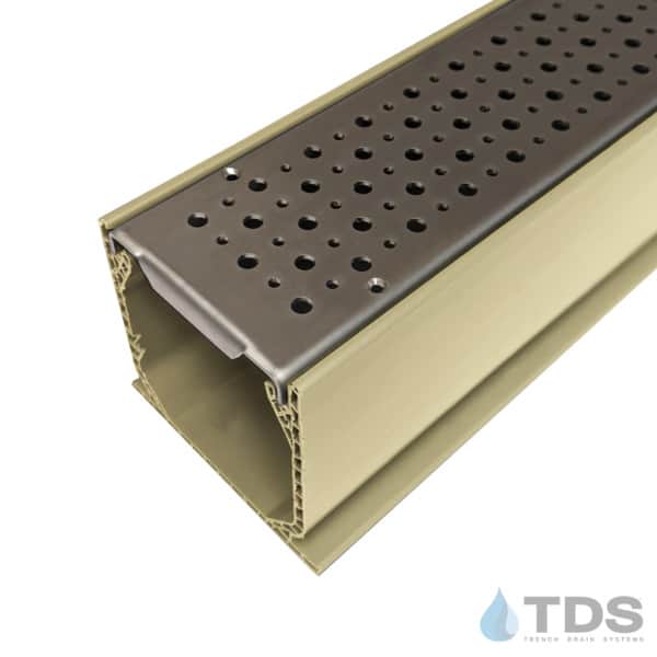 MCKs-BA-FOAM-0336 Sand Mini Channel with Perforated Foam Stainless Steel Grates