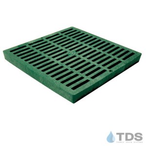 NDS1212_Green_Plastic_Slotted_NDS_Catch_Basin_Grate_12x12