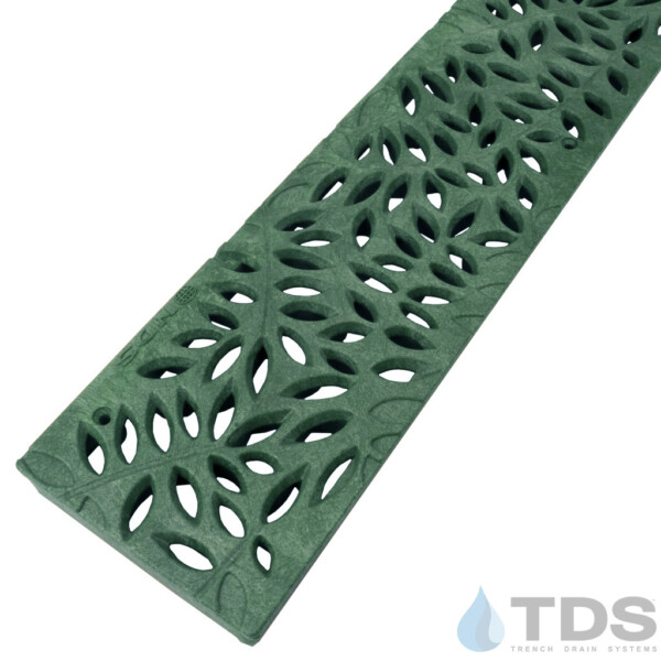 NDS-252GR-TDSdrains NDS Spee-D Channel Grate in green botanical