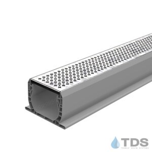 NDS Spee-D Channel with TDS Bronze Age Galvanized Cathedral Grate