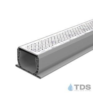 NDS Spee-D Channel with TDS Bronze Age Galvanized Foam Grate