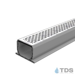NDS Spee-D Channel with TDS Bronze Age Galvanized Slotted Grate