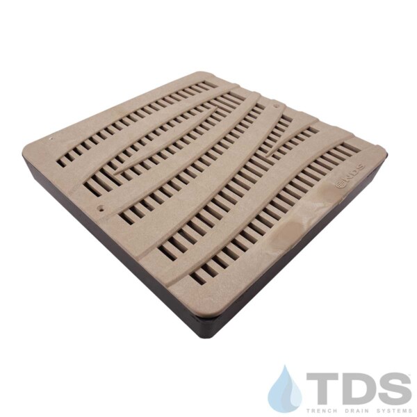 NDS Low Profile Catch Basin with Sand Wave 12" Grate