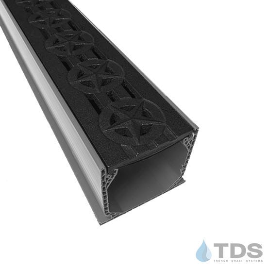 MCK-BA-STAR-D NDS Mini Channel in Grey with TDS Bronze Age Ductile Iron Star Grate