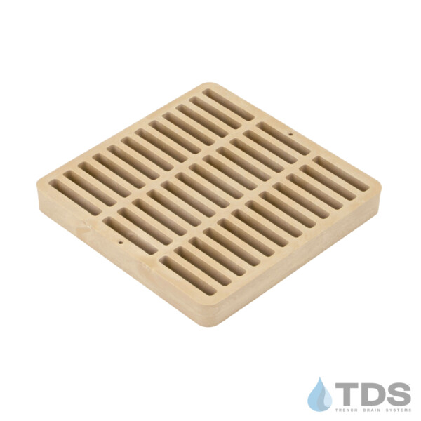NDS999S Square slotted catch basin grate 9x9inch - Sand