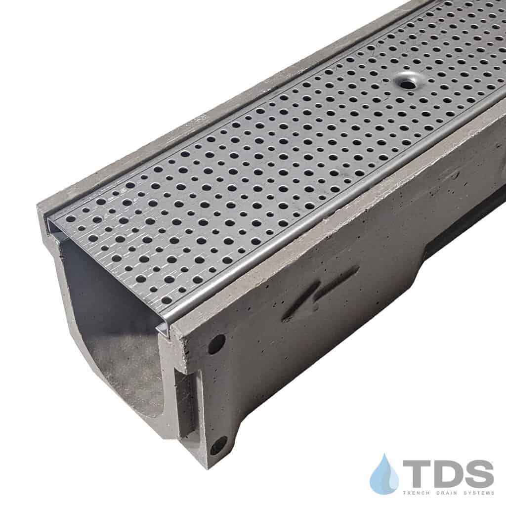 3-inch Wide ADA Heel-Proof Stainless Steel Trench Grate