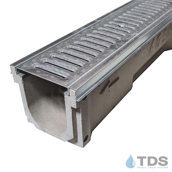 PCK6-DG0640-GE POLYCAST with Galvanized Steel Slotted Grate and Edging