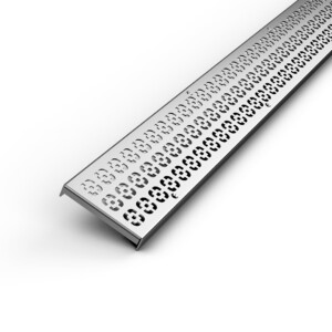 Spee-D Channel BA Stainless Steel Square Deco Grate