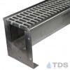 SS600 stainless steel channel with DG0644 fiberglass grate