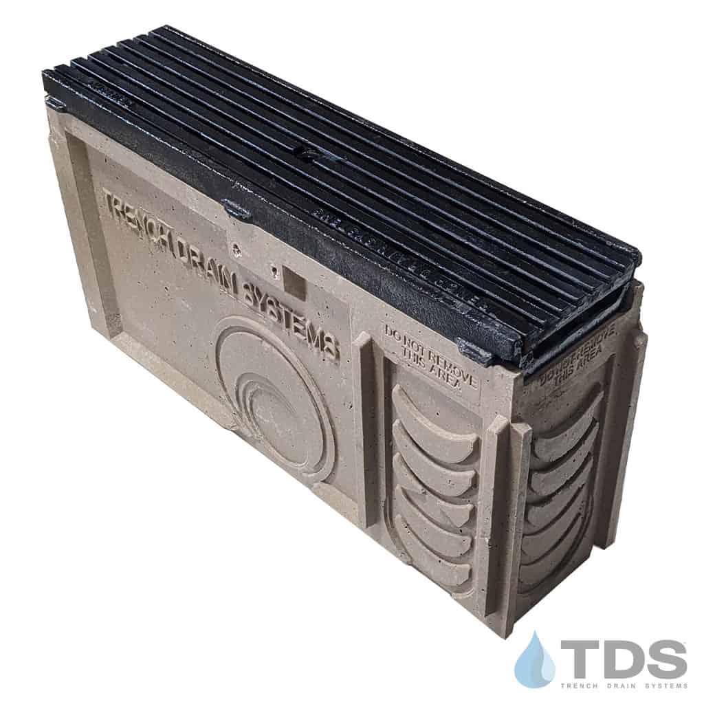 TP0650S-DG0675HD-CF Catch Basin w/ Transverse Slotted Ductile Iron Grate with Cast Iron Frame