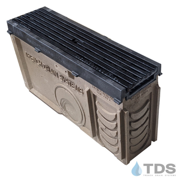 TP0650S - DG0675HD-PF Catch Basin w/ Cast Iron Transverse Slotted Grate and HDPE Frame