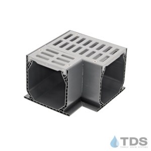 NDS 5380 90 Degree Corner with Grey channel and slotted grate